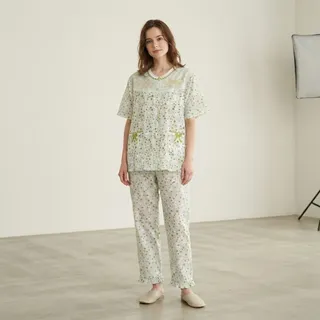 ست بلوز و شلوار راحتی نخی