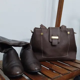 کیف چرم قهوه ای