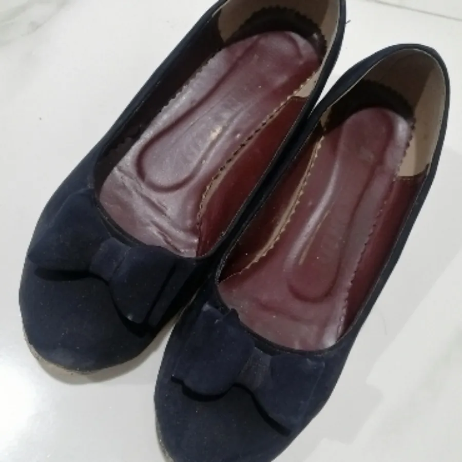 کفش عروسکی مخمل 40