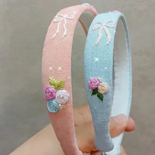 تل های دخترانه گلدوزی