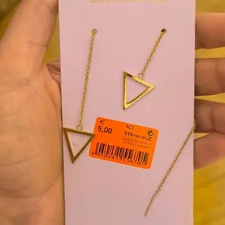 گوشواره سوزنی بلند مثلثی