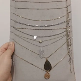 گردنبند ظریف چندلاین