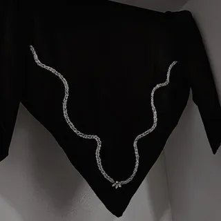 روسری  جواهردوزی