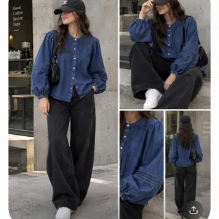 شومیز جین ترک