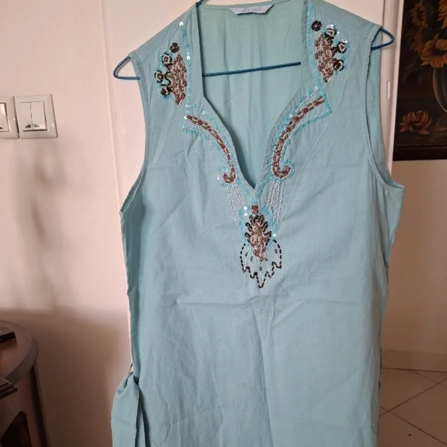 پیراهن نخی هندی