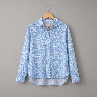 شومیز نخی آبی زارا Zara