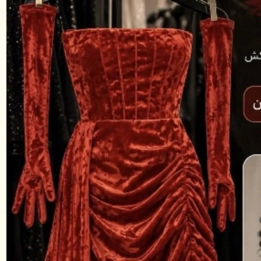 پیراهن با دستکش
