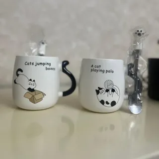 ماگ سرامیکی قاشق دار