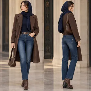 شلوار جین سرمه ای استریت