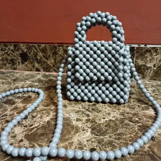 مینی بگ مهره ای طوسی