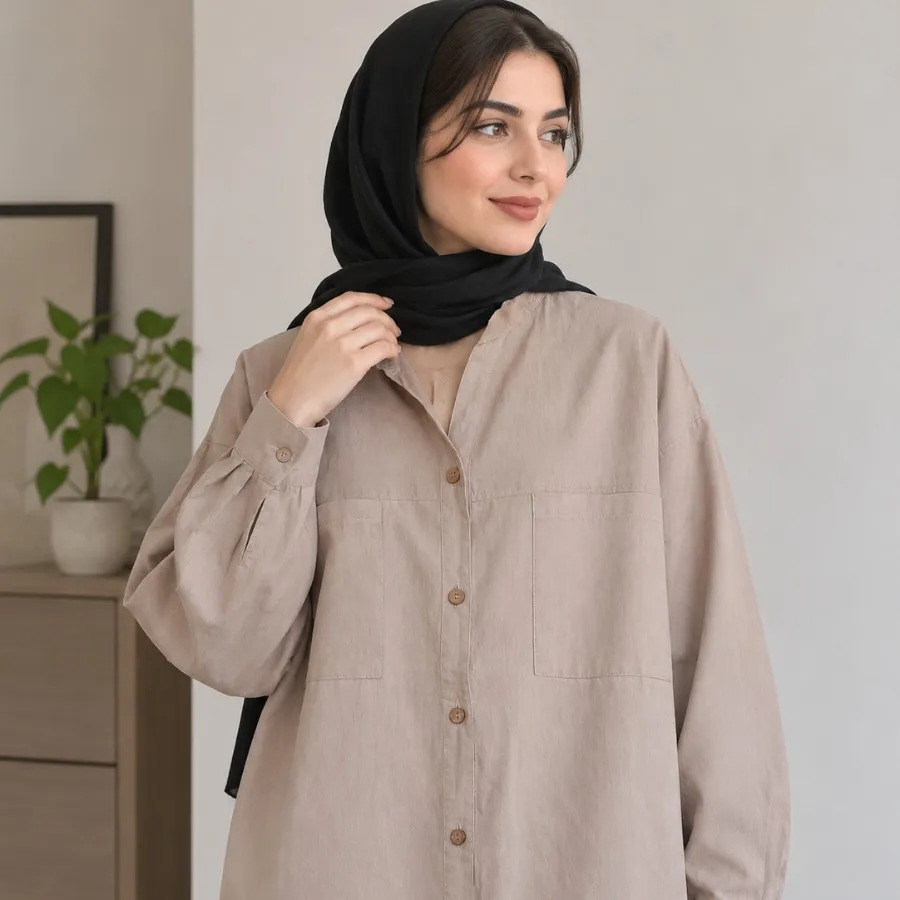 شومیز کرمی