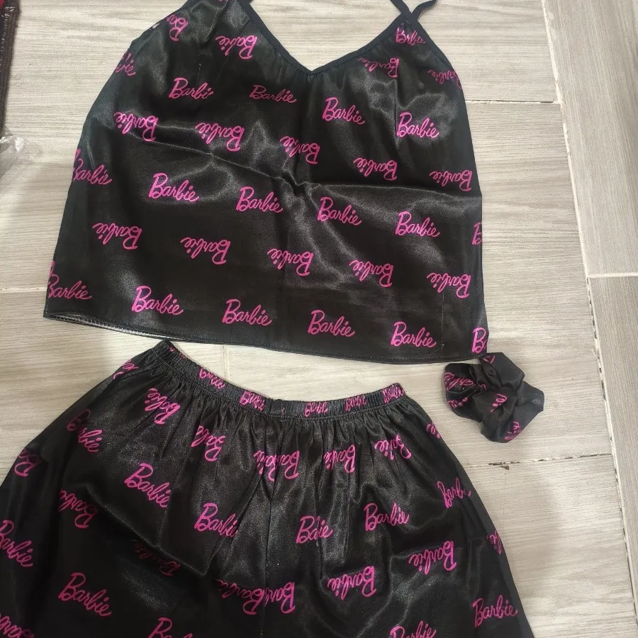 تاپ شلوارک ساتن و اسکرانچ