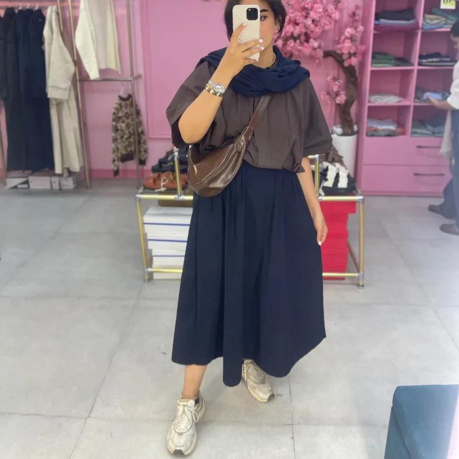 دامن سورمه ای