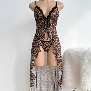 لباس خواب بلند پلنگی