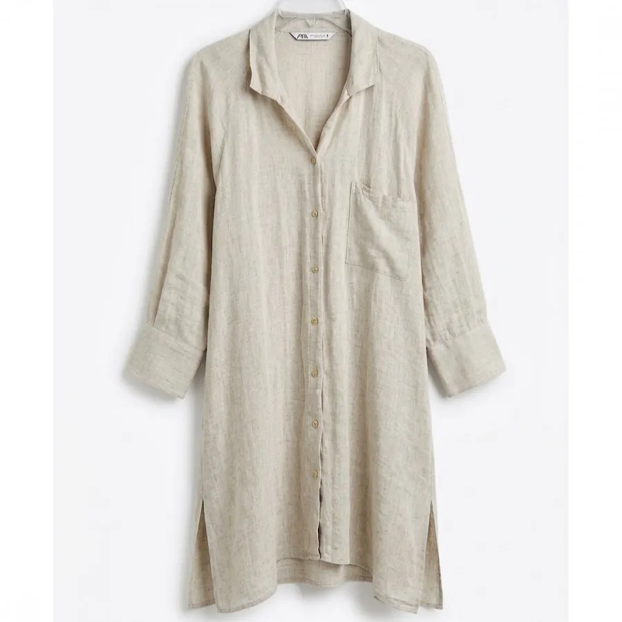 مانتو رویی‌لینن زارا zara