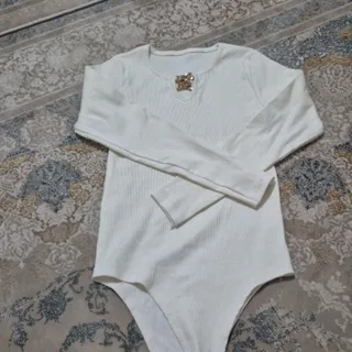 بادی سفید آستین بلند