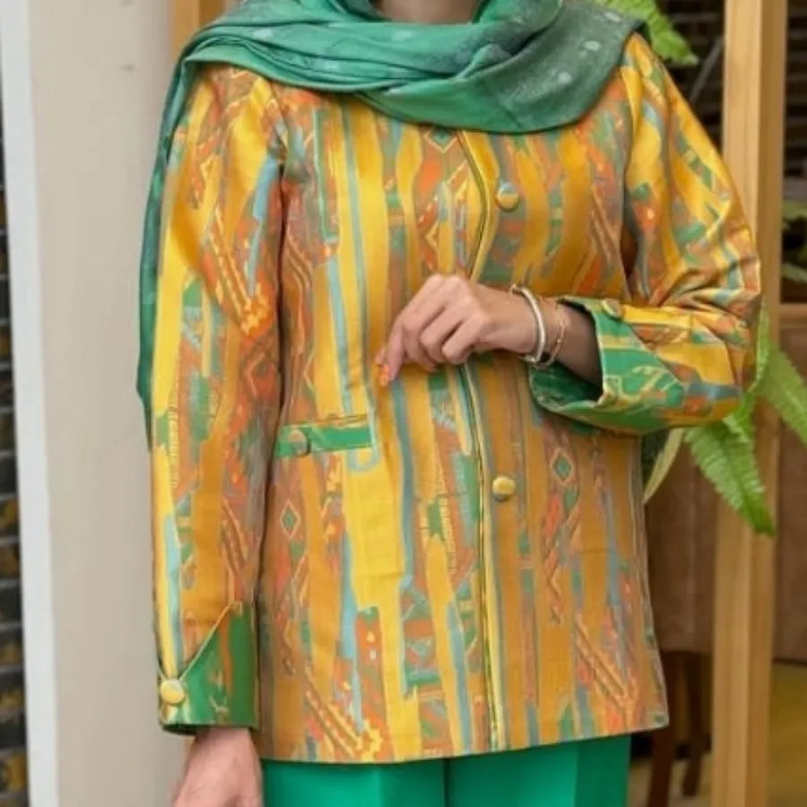 کت ژاکارد مجلسی زنانه