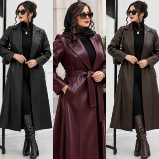 مانتو چرم پاییزی ال