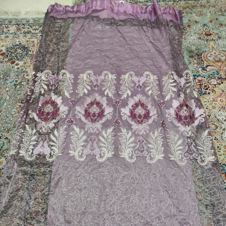 پرده تور مخمل