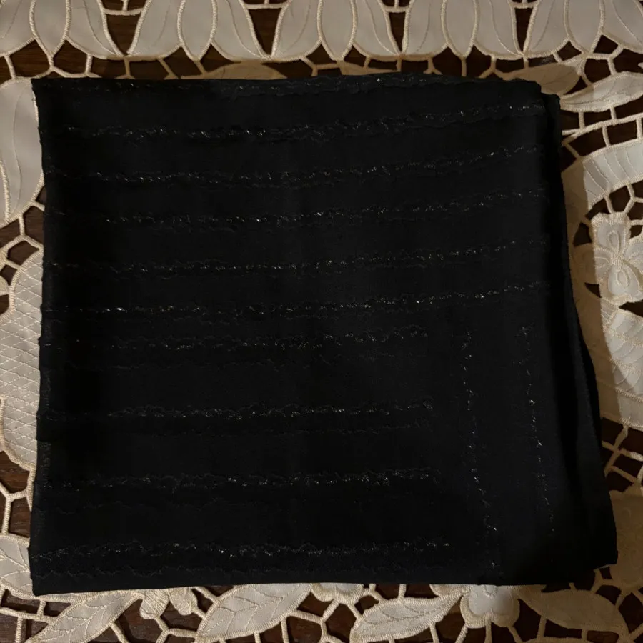 روسری مجلسی مشکی