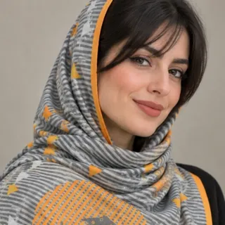 شال با طرح گلیم و گبه