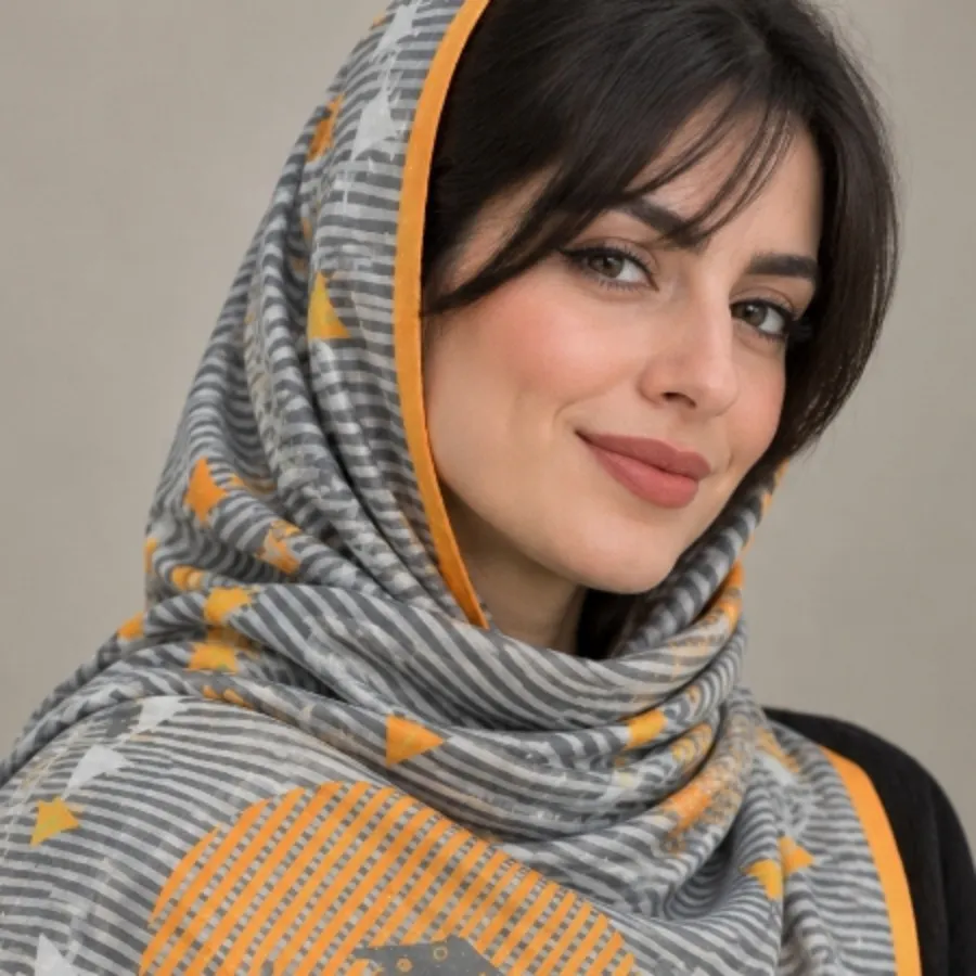 شال با طرح گلیم و گبه