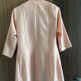 مانتو‌ کتی صورتی پودری