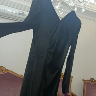 پیراهن مشکی مخمل ساده